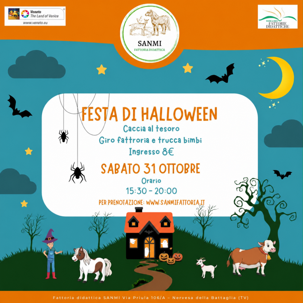 Locandina dell'evento 🎃👻 Festa di Halloween in fattoria!